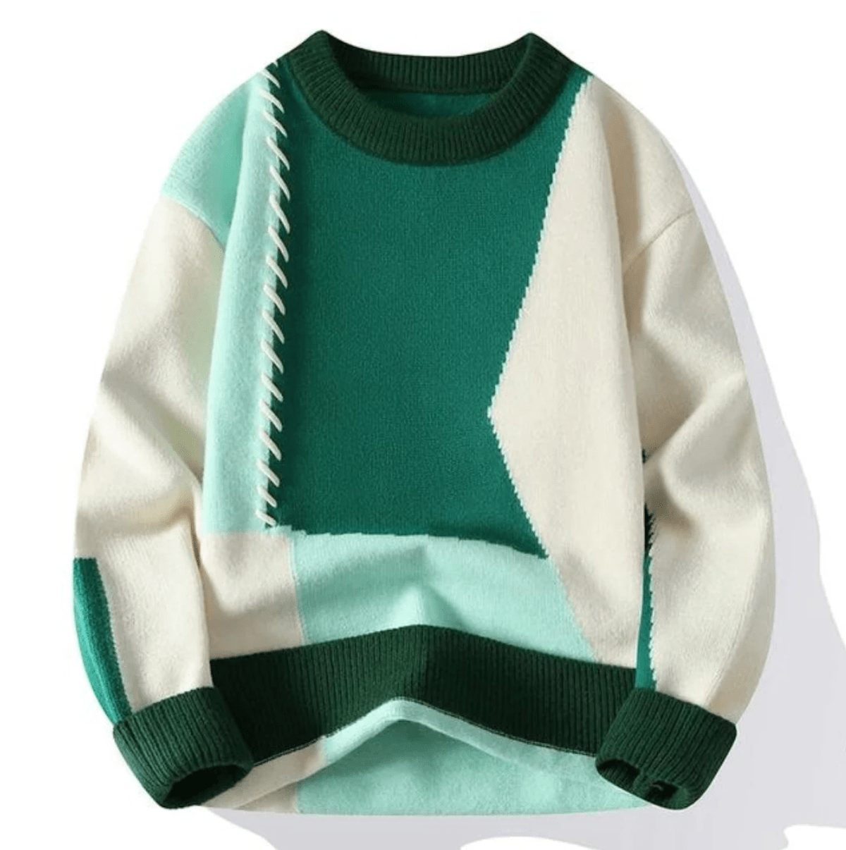 Casper | Sweater med patchwork-design til mænd