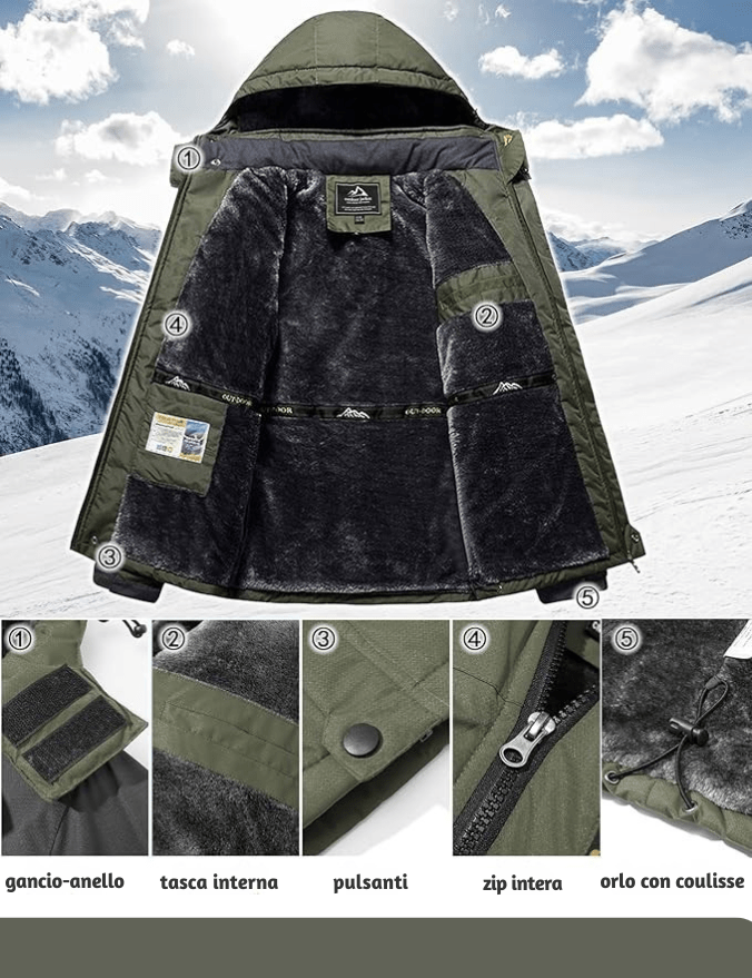 Tempesta™️ | Giacca Impermeable og Antivento – Gør dig klar til udendørs! 