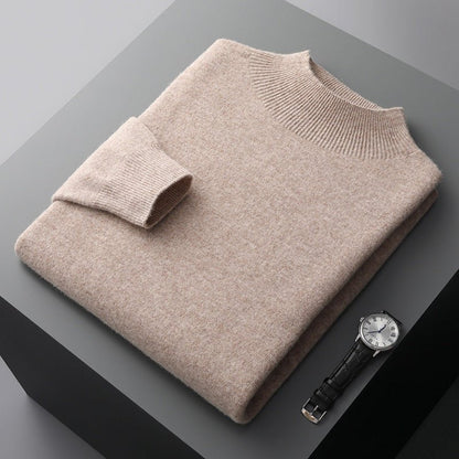 Emanuele™ | Maglione a Collo Alto in Cashmere da Uomo