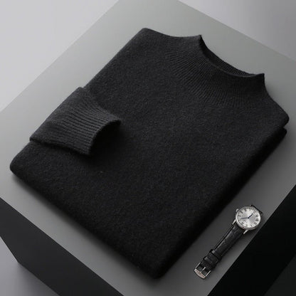 Emanuele™ | Maglione a Collo Alto in Cashmere da Uomo