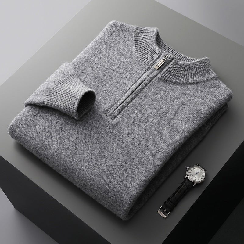 Elio™ | Maglione con mezza zip in cashmere da Uomo