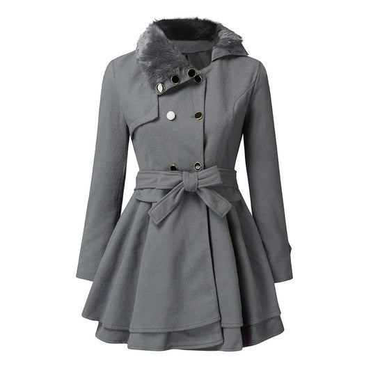 Yena | Trench Schicker con pelliccia vegana 