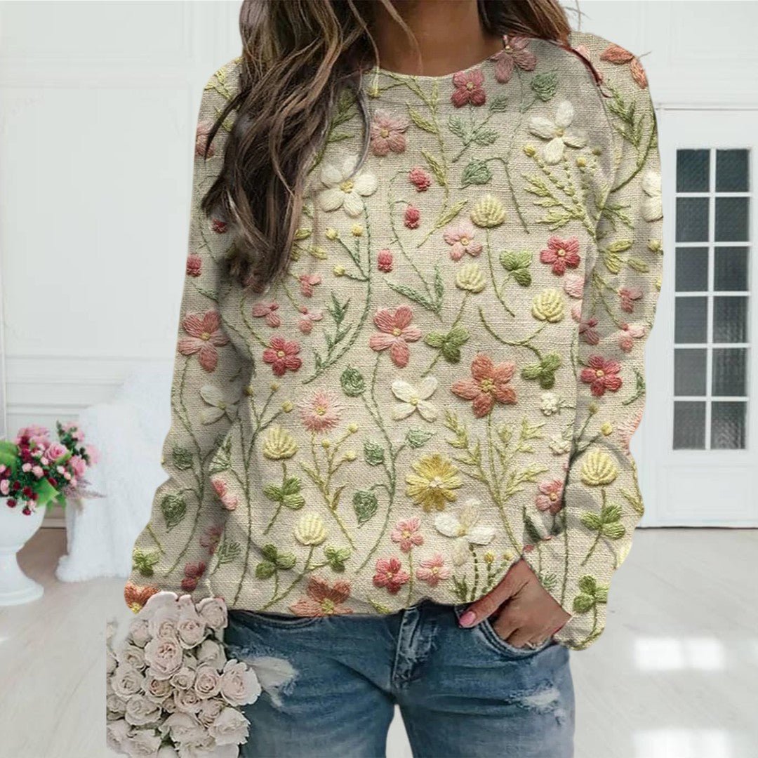 Stella™ | Maglione con bulbi di fiori dall'alto