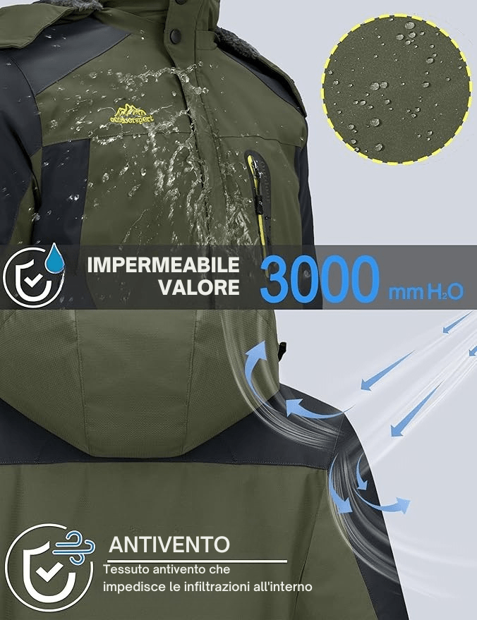 Tempesta™️ | Giacca Impermeable og Antivento – Gør dig klar til udendørs! 