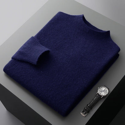 Emanuele™ | Maglione a Collo Alto in Cashmere da Uomo