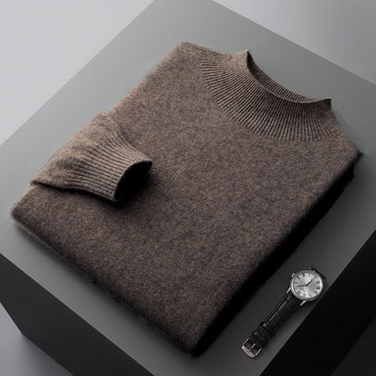 Emanuele™ | Maglione a Collo Alto in Cashmere da Uomo