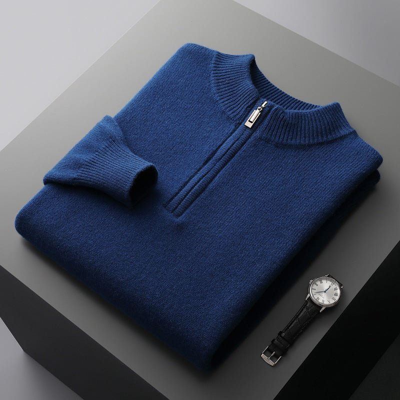 Elio™ | Maglione con mezza zip in cashmere da Uomo