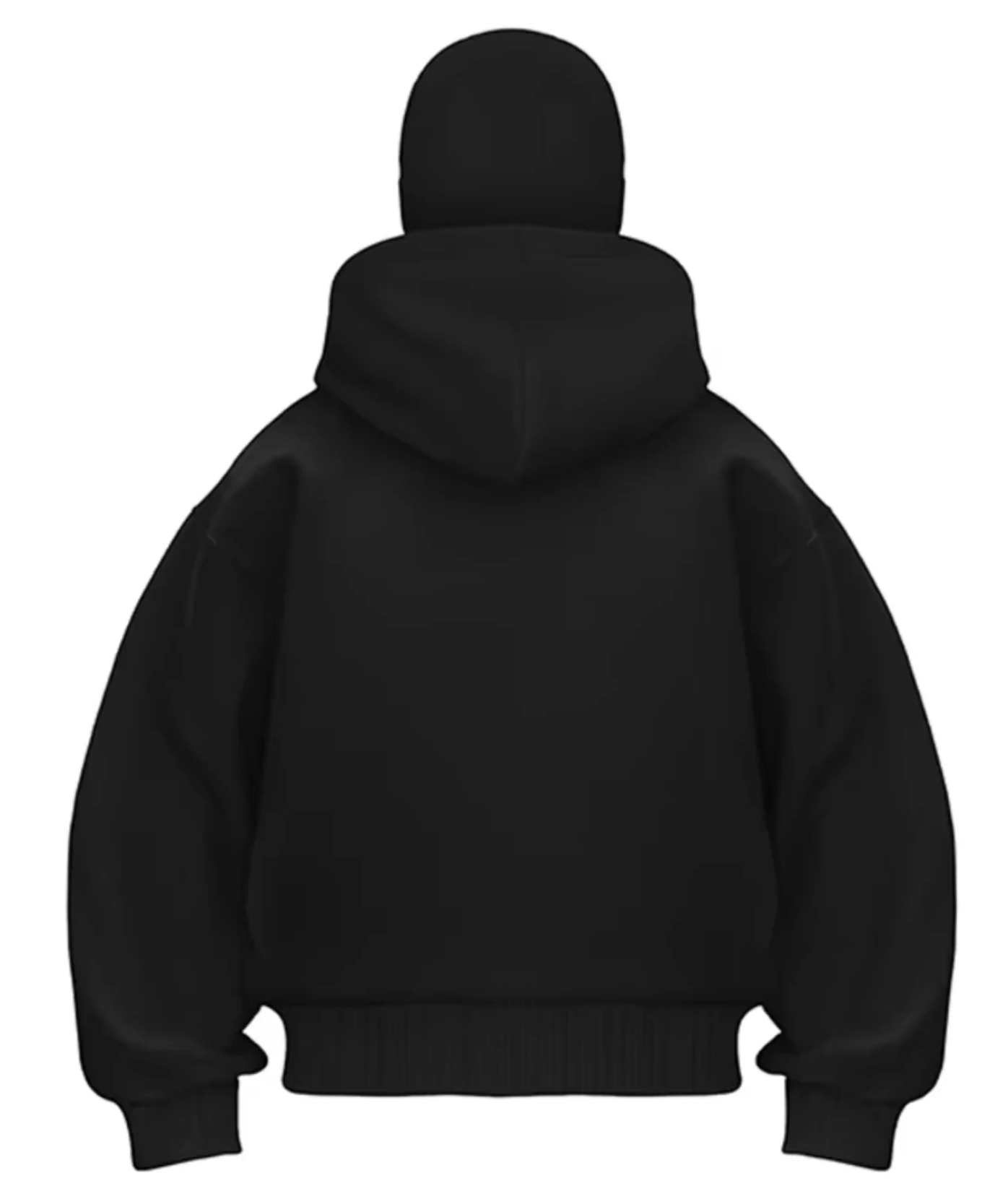 Knud™ | Ensfarvet sweatshirt med balaclava