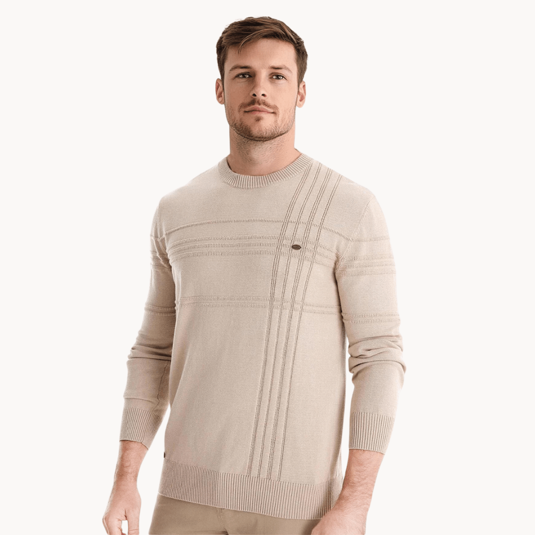 Anders™ | Herresweater med ternet design