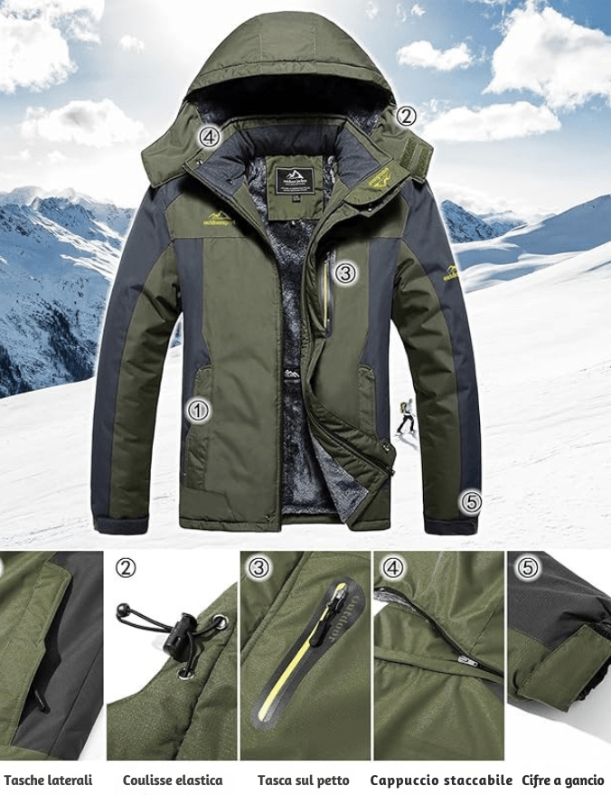 Tempesta™️ | Giacca Impermeable og Antivento – Gør dig klar til udendørs! 